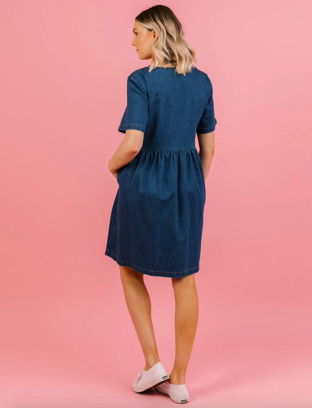 Frock Me Out Denim Smock Dress