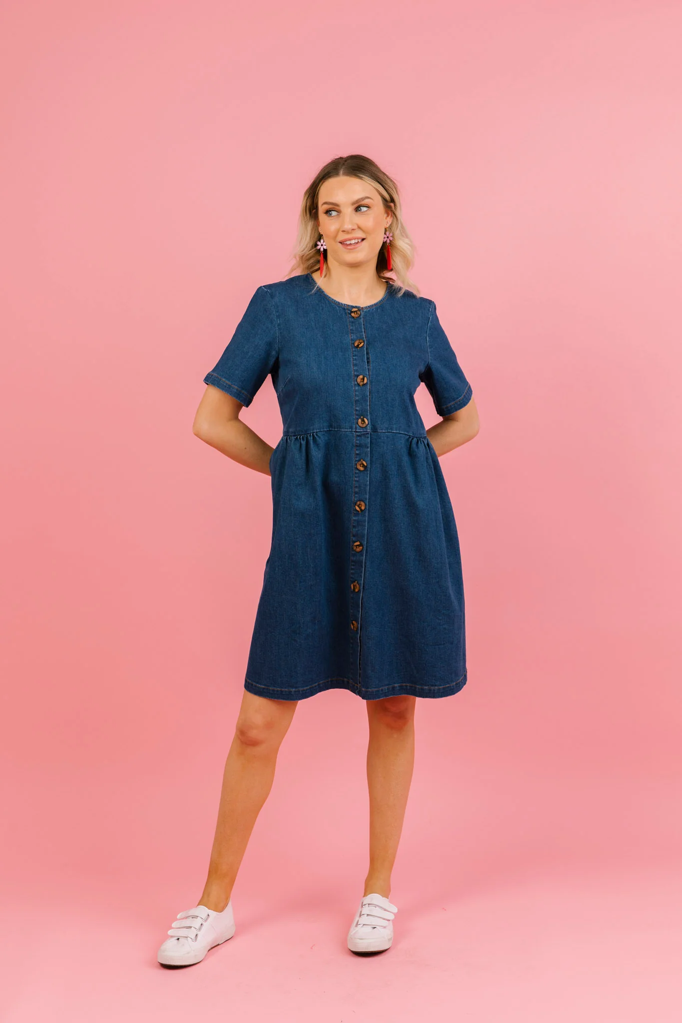 Frock Me Out Denim Smock Dress